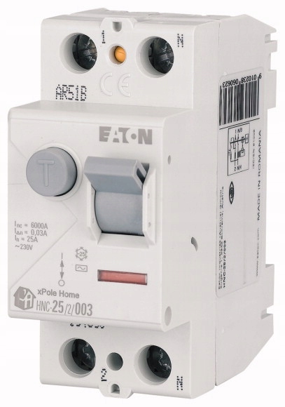 Prúdový chránič Eaton 230 V IP20 25 A